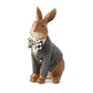 Dapper Bunny w/Harlequin Bow Tie and Distressed Jacket