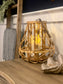 Rattan Candle Lantern with Rope Handle