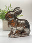 Antique Silver Resin Embossed Candy Mold Bunny