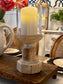 Pillar Candle Holder with Charming Mix of Sustainable Materials