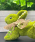 Green Mossy Leaping Bunny w/Burlap Bow