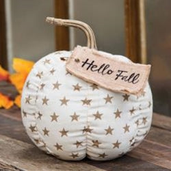 Hello Fall! Pumpkin with Stars